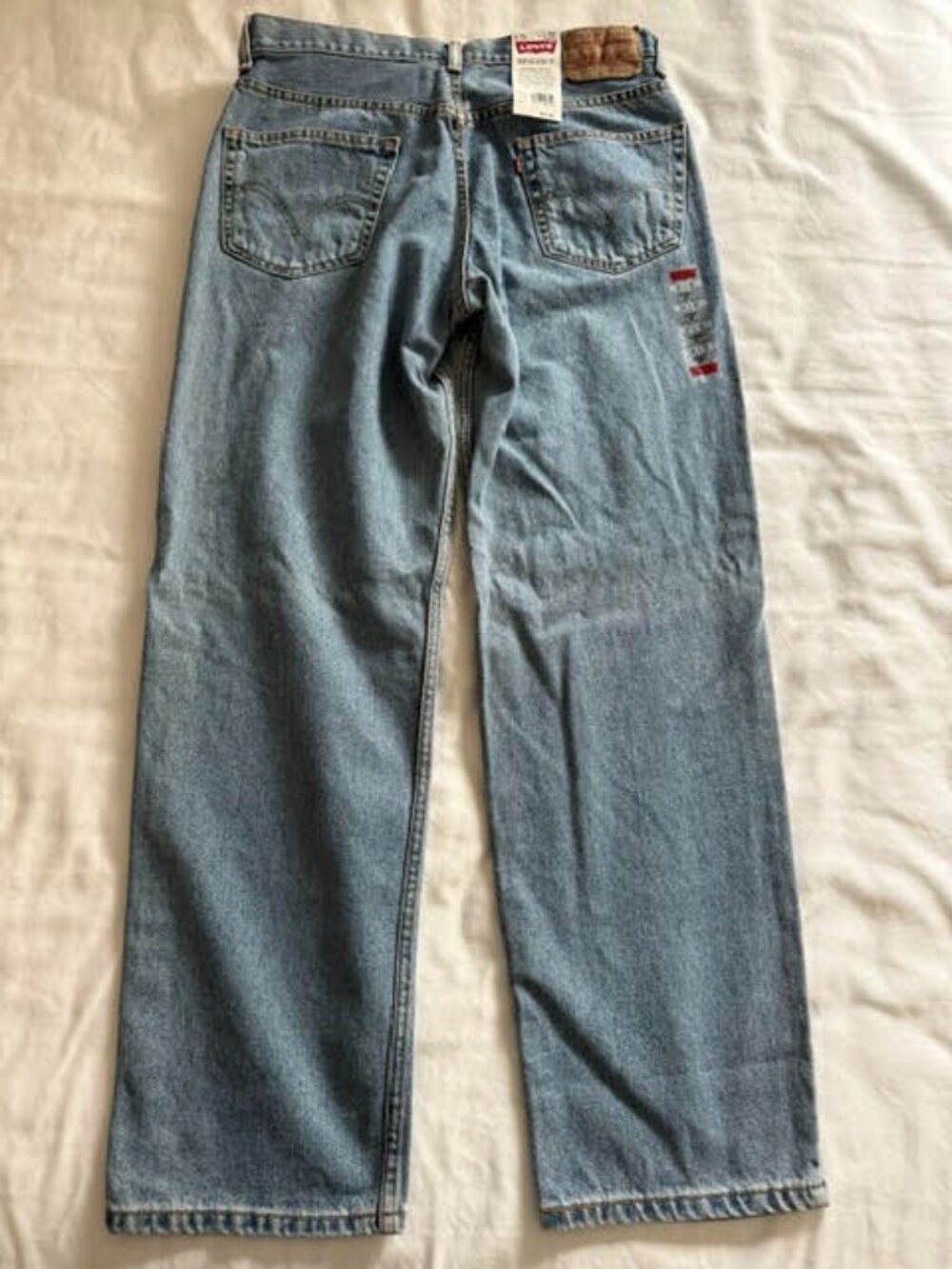 NWT VTG Levi’s 550 Relaxed Fit Jeans Light Stone Wash Denim 34x32